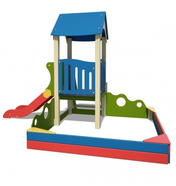 Playground set with sandbox...