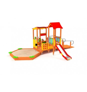 Playground set with sandbox...